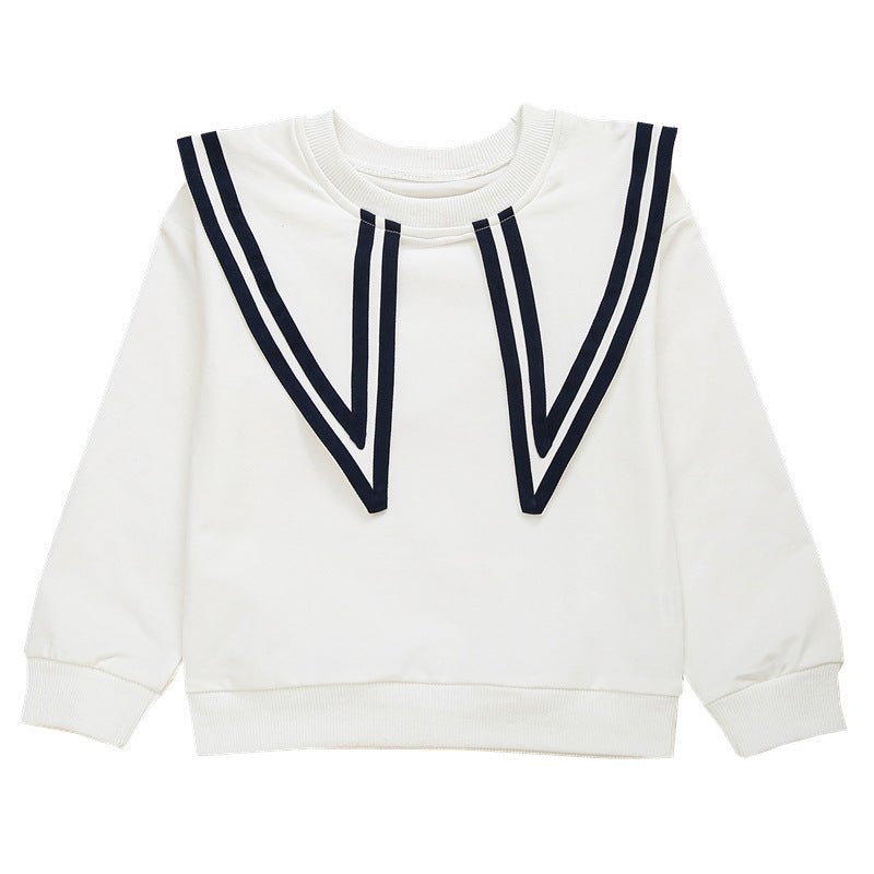 Women's sweatshirt with maritime collar Mune Fashion