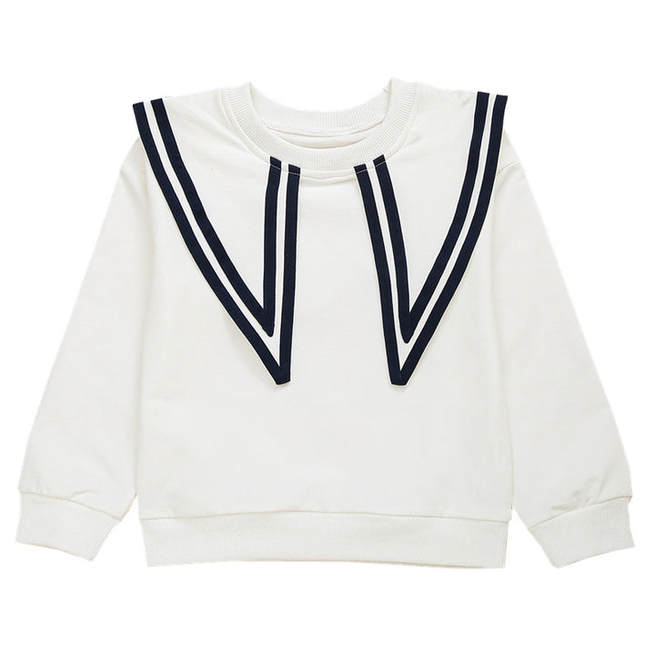 Women's sweatshirt with maritime collar Mune Fashion