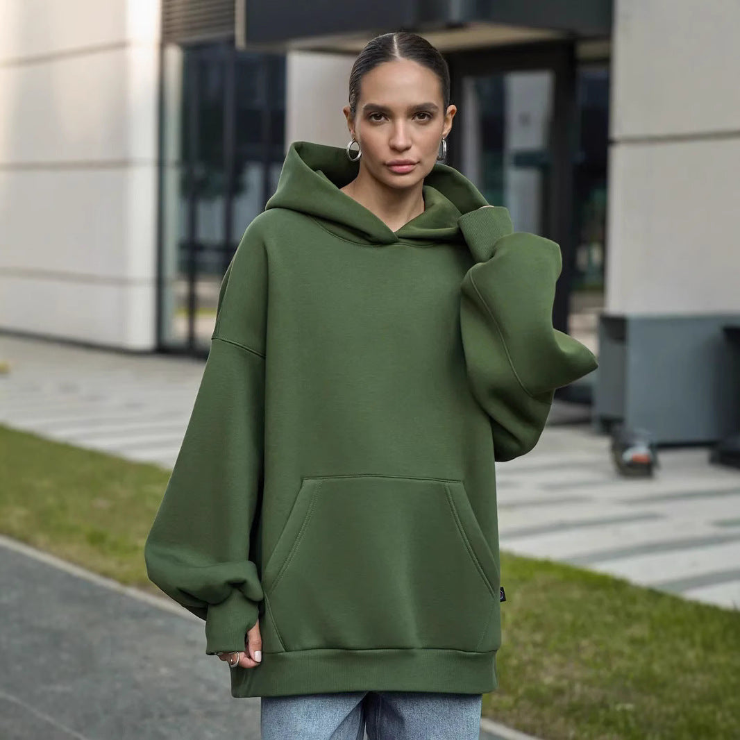 Women Oversized Hoodie with Extra Wide Cut and Kangaroo Pocket Mune Fashion