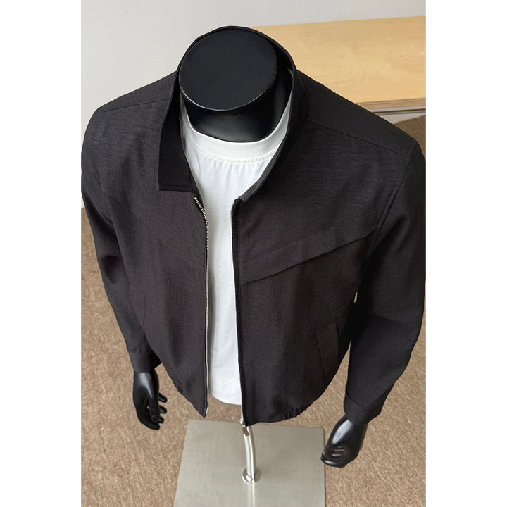 Men's Lightweight Transition Jacket with High Collar Mune Fashion