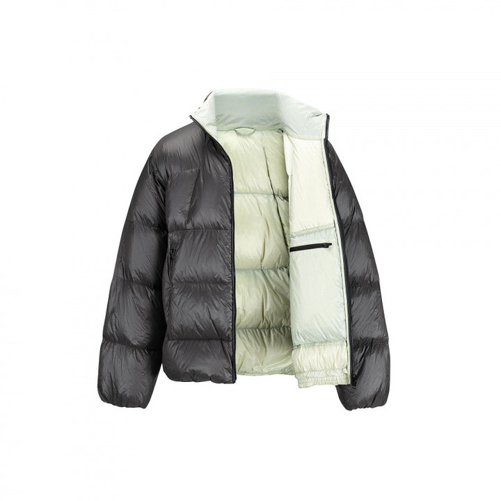 Unisex Padded Oversized Quilted Jacket with Light Thermal Padding and Stand-up Collar Mune Fashion