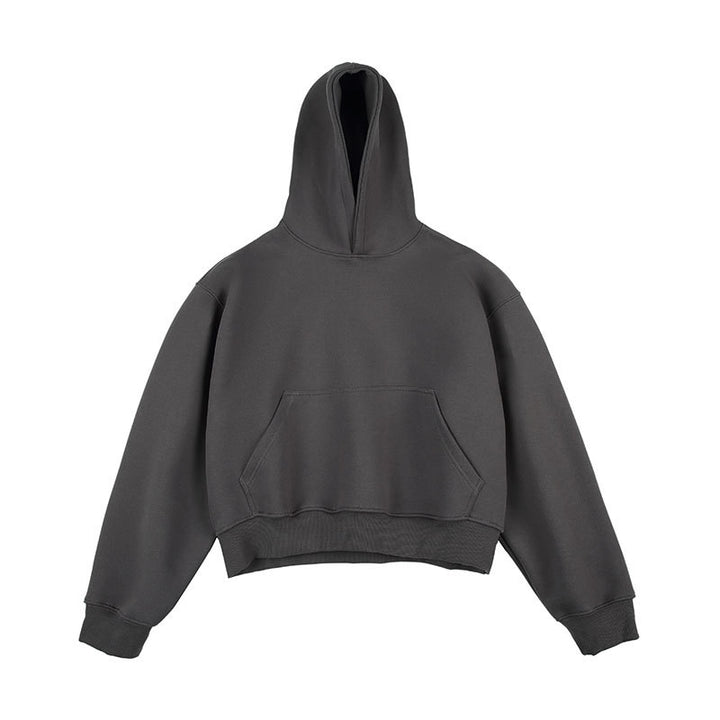 Unisex Kastiger cropped hoodie with kangaroo pocket and ribbed hem Mune Fashion