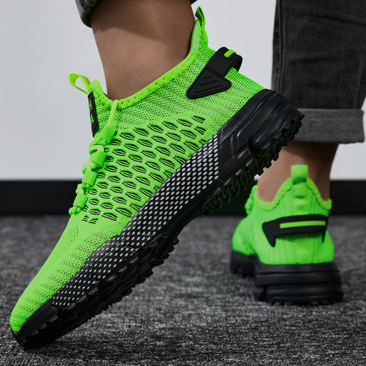 Men's Knit Sneaker Socks for Training and Trail with Durable Tread Sole Mune Fashion