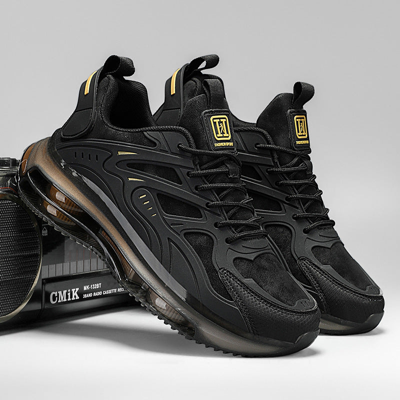 Men's Modern Comfort Sneaker with Transparent Air Chamber and Structured TPU Coating Mune Fashion