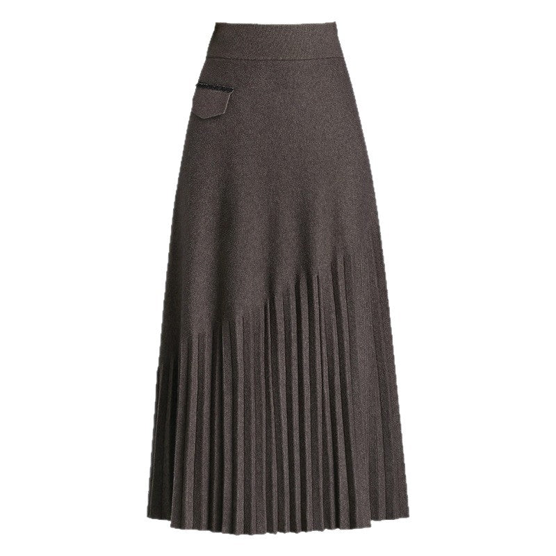 Women's Elegant Pleated Maxi Skirt Mune Fashion