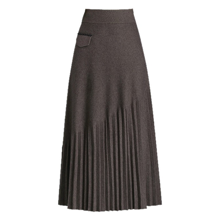 Women's Elegant Pleated Maxi Skirt Mune Fashion