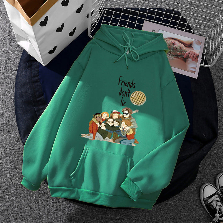 Women's statement hoodie in oversized fit with soft fleece lining and kangaroo pocket Mune Fashion