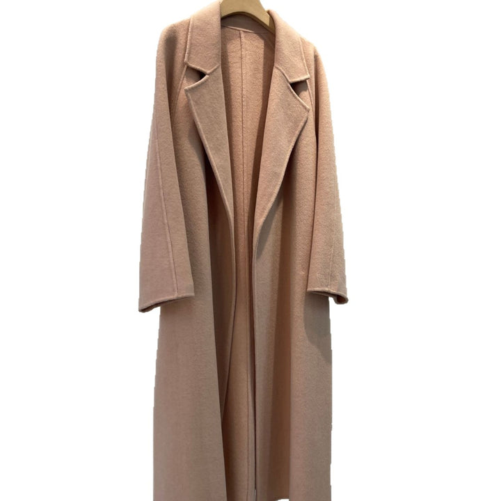 Women's Plush Oversized Wool Blend Coat Mune Fashion
