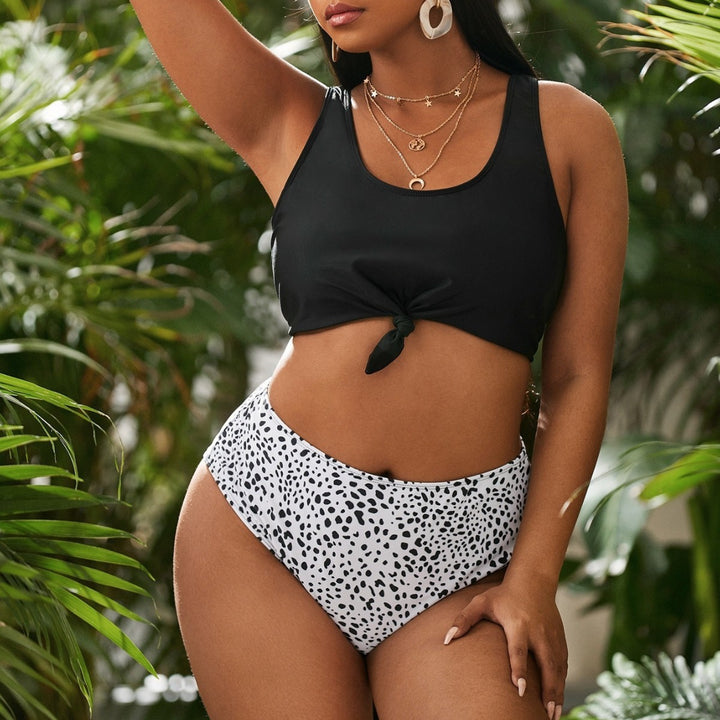 Women's bikini set with creative knot design and high-cut panties Mune Fashion
