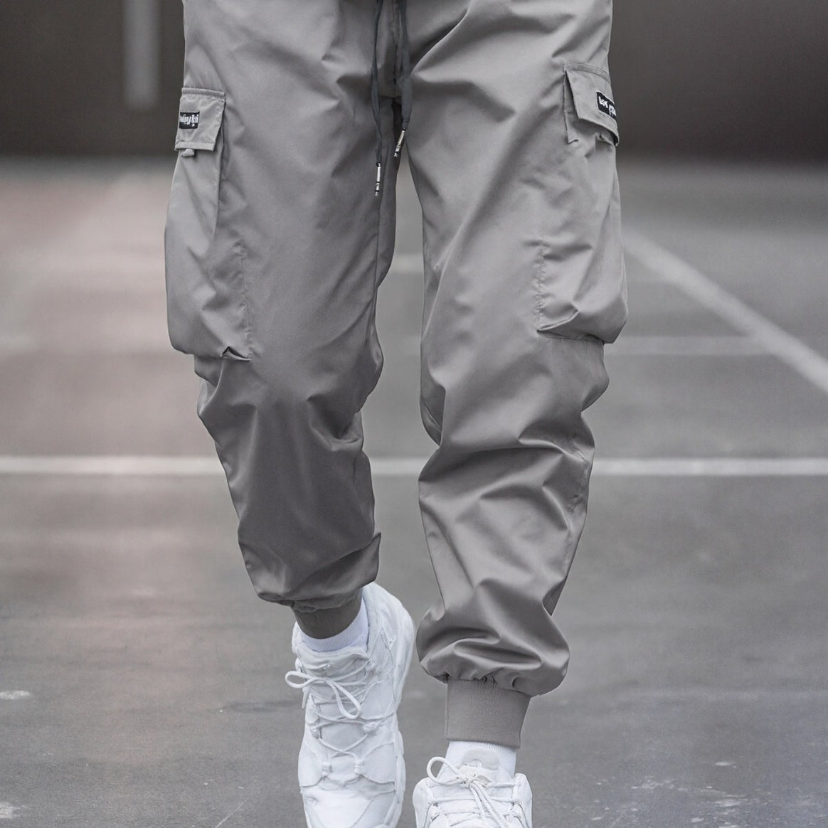 Men's Tapered Cargo Jogger Pants with elastic drawstring, reinforced flap pockets & ribbed ankle cuffs Mune Fashion