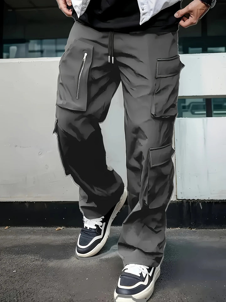 Men's Multifunctional Cargo Pants with Zip