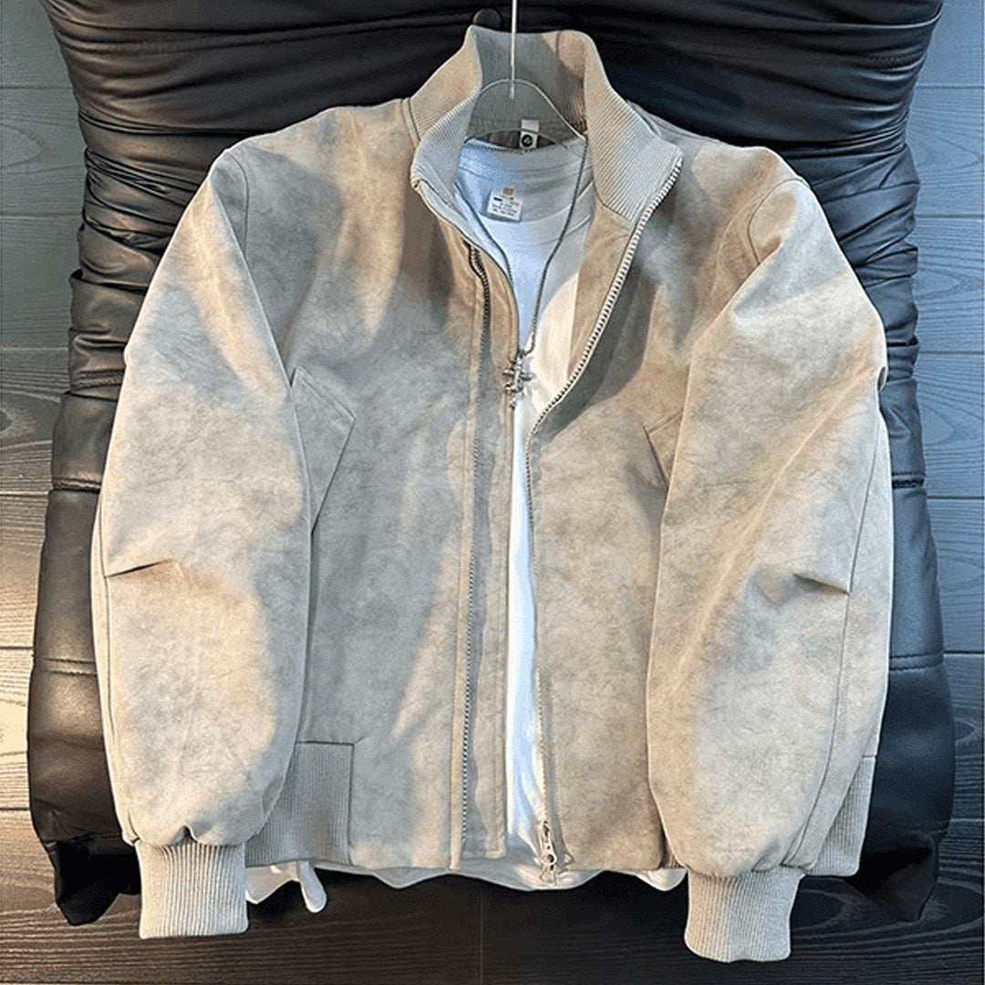 Men's Fashionable Bomber Jacket made of luxurious material Mune Fashion