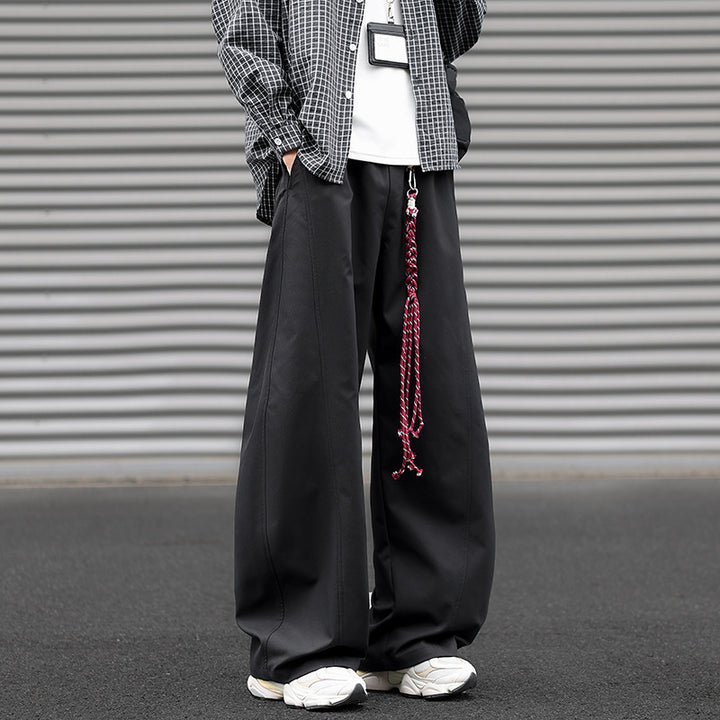 Men's wide-cut pleated trousers in a streetwear look with extra wide leg Mune Fashion