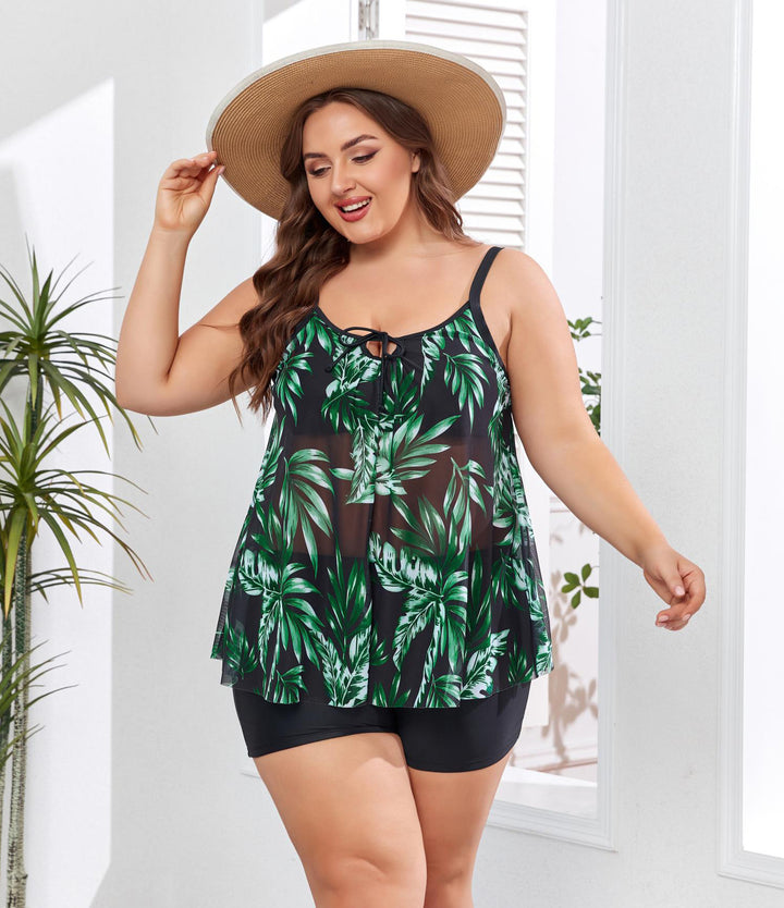 Women's Leisure Swim Outfit with Flowing Cut Mune Fashion