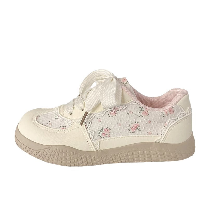 Women's sneakers with floral appliqués Mune Fashion