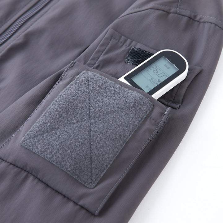 Men's minimalist nylon bomber with padded lining and sleeve flap pocket Mune Fashion