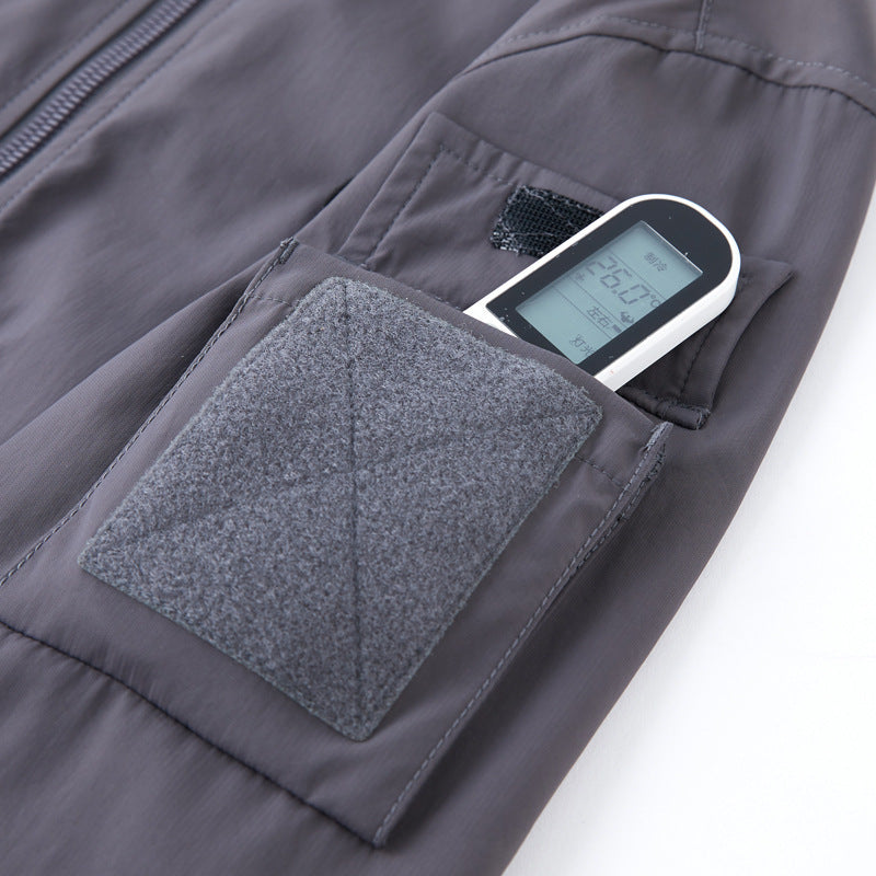 Men's lightly padded bomber jacket in utility look with arm pocket Mune Fashion