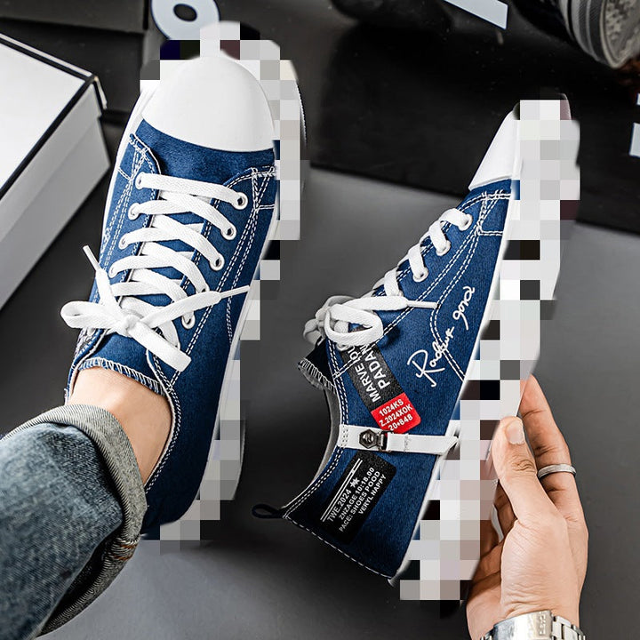 Ladies Comfortable Denim Sneakers with Breathable Upper Material Mune Fashion