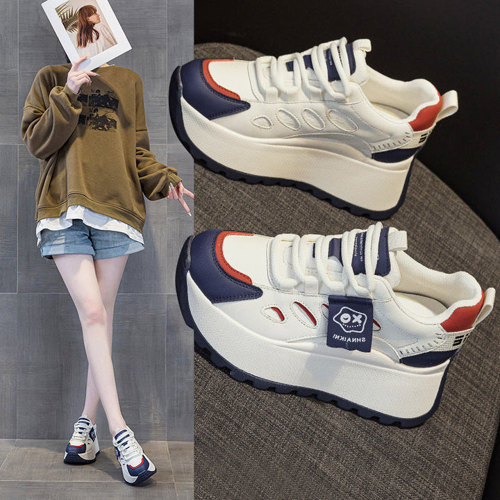 Women's sporty platform sneakers with modern design and flexible sole Mune Fashion