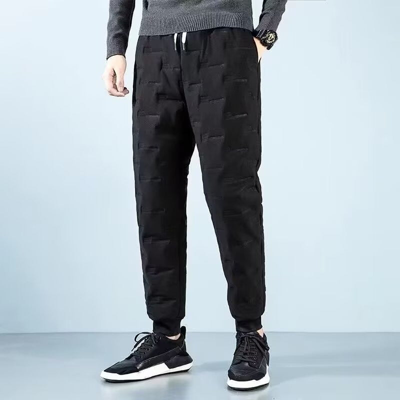 Men's sporty jogging pants with textured design Mune Fashion
