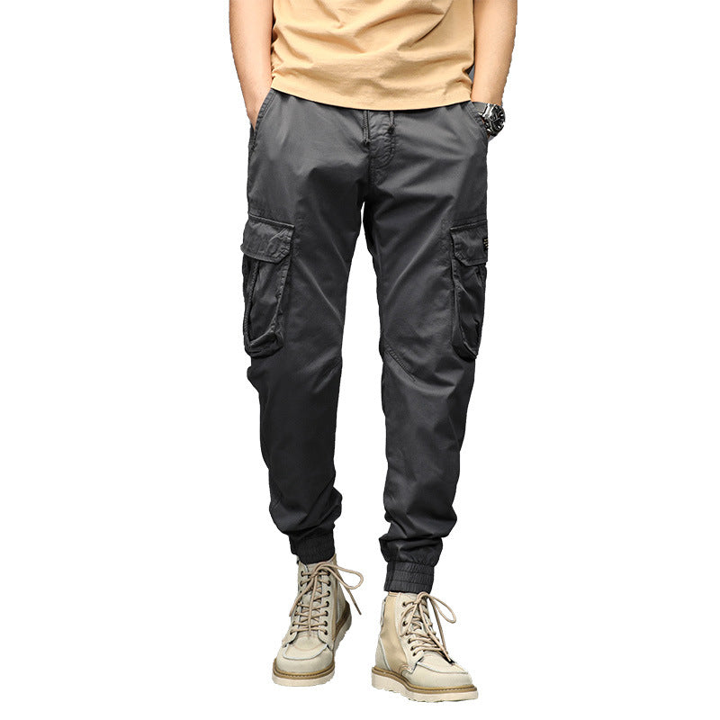Herren Cargo-Joggerhose im Utility-Look mit elastischem Bund, Multifach‑Taschen und gerippten Knöcheln Mune Fashion