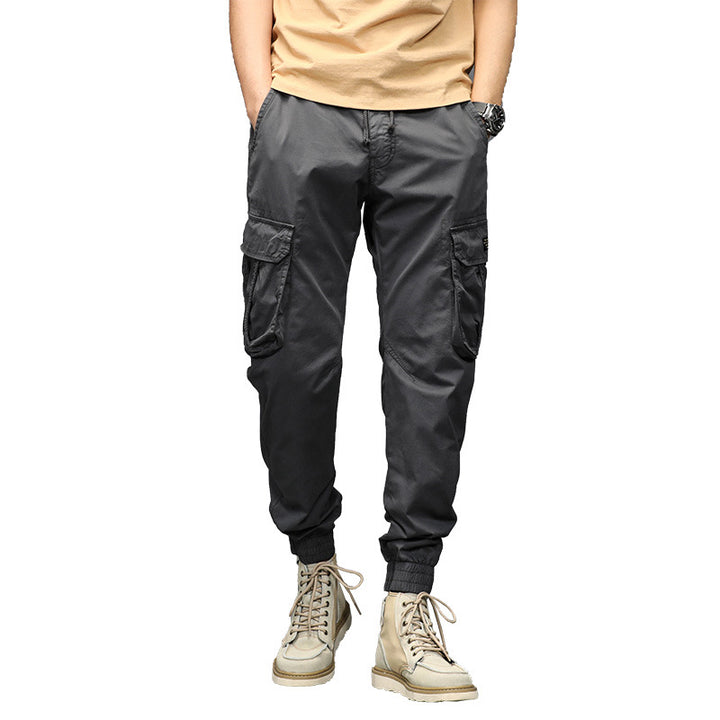 Herren Cargo-Joggerhose im Utility-Look mit elastischem Bund, Multifach‑Taschen und gerippten Knöcheln Mune Fashion