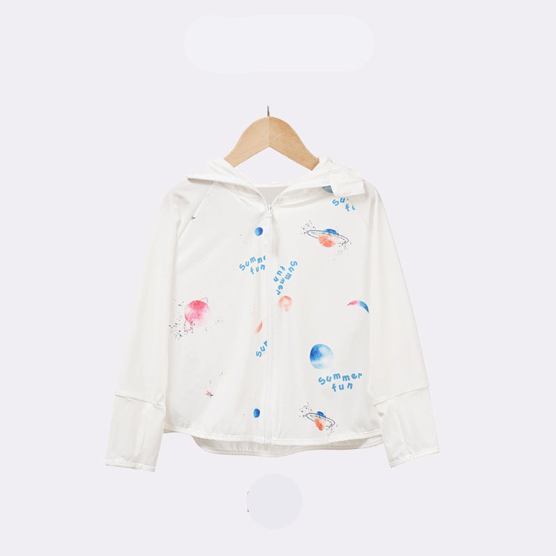 Children's UV protection jacket with hood and breathable properties Mune Fashion