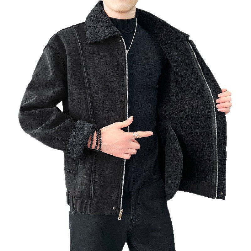 Men's Cozy Teddy Fur Jacket Mune Fashion