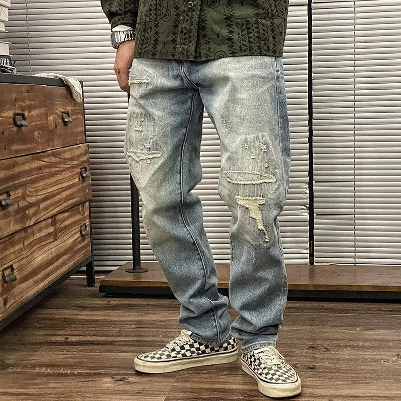 Men's Trendy Distressed Jeans Mune Fashion