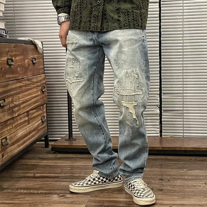 Men's Trendy Distressed Jeans Mune Fashion