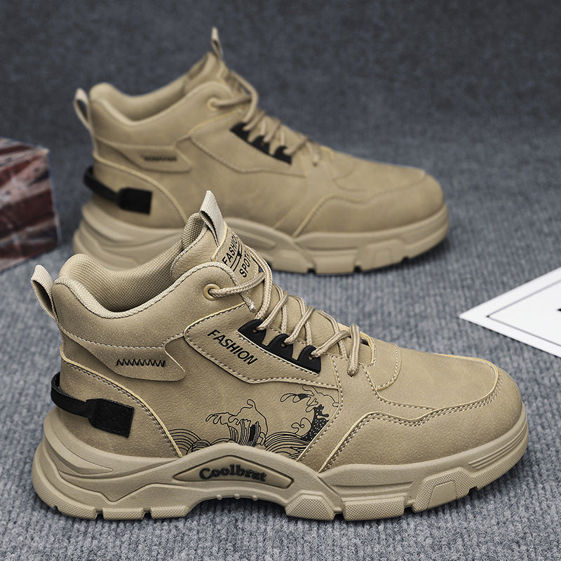 Women's Sporty High-Top Sneakers with Breathable Upper Material and Non-Slip Sole Mune Fashion