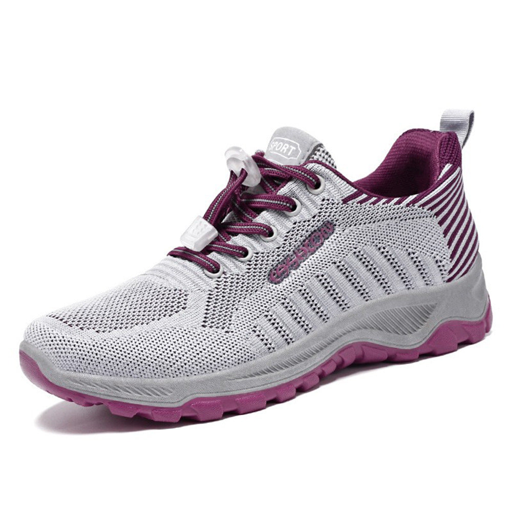 Men's nan multifunctional knitted sports shoe with quick-lace closure, shock-absorbing EVA midsole, and grippy trail outsole Mune Fashion