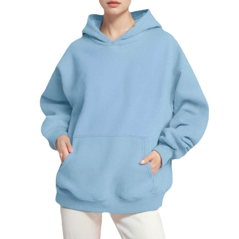 Women's loose hoodie made of French Terry with dropped shoulder fit and kangaroo pocket Mune Fashion