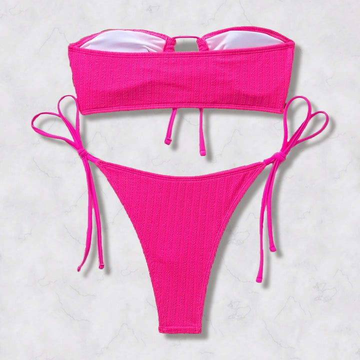 Ladies Bandeau Bikini with Ruffle Mune Fashion