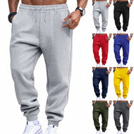 Men's sporty sweat jogging pants with elastic tunnel drawstring waist, ribbed cuffs, and deep side pockets Mune Fashion