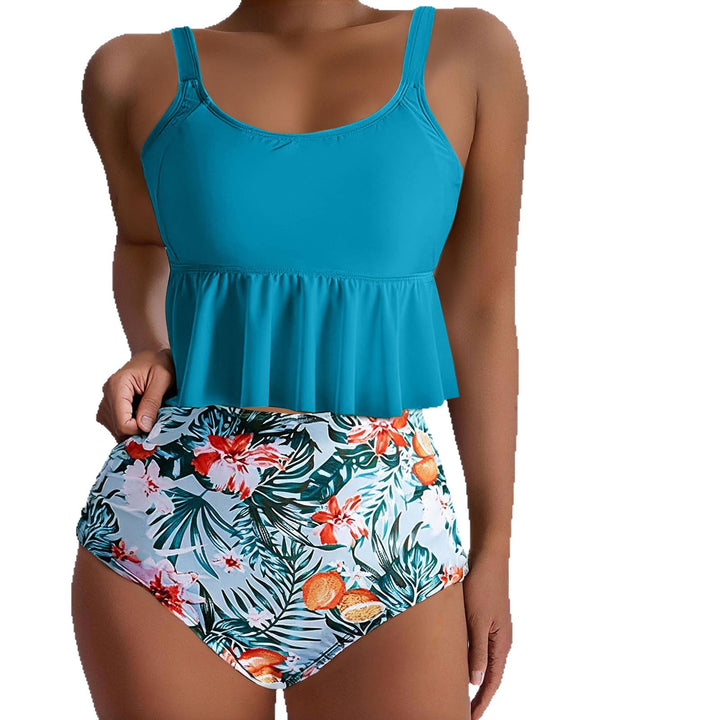Damen Tankini-Set mit floralen Akzenten und Rüschen Echo Archiv
