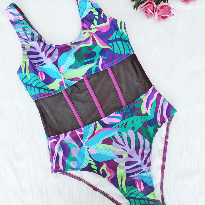 Ladies Swimwear with Mesh Insertion Mune Fashion