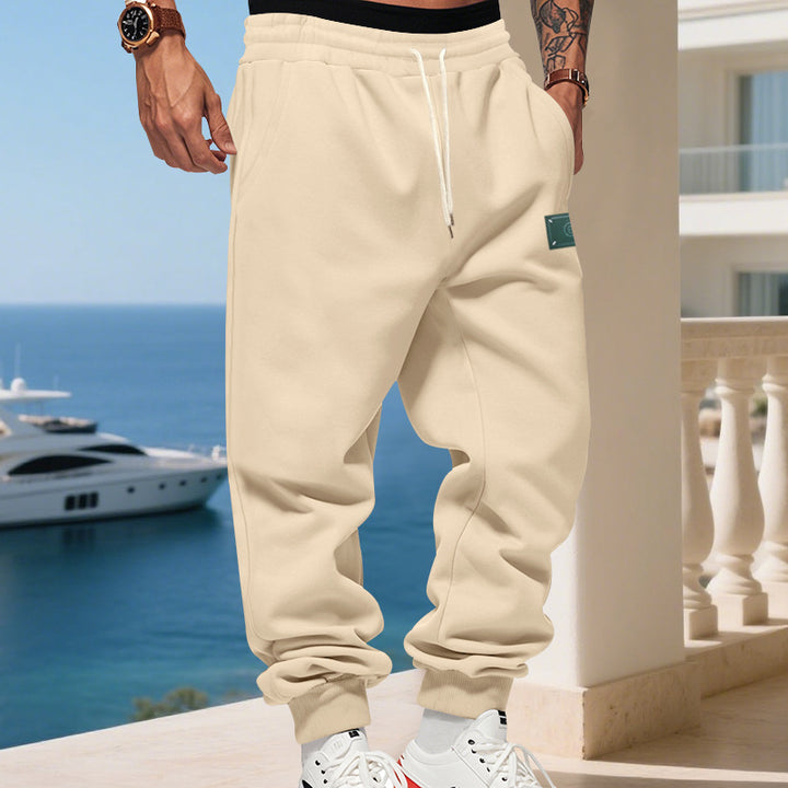Men's relaxed-fit joggers with elastic drawstring, ribbed cuffs, and side pockets Mune Fashion