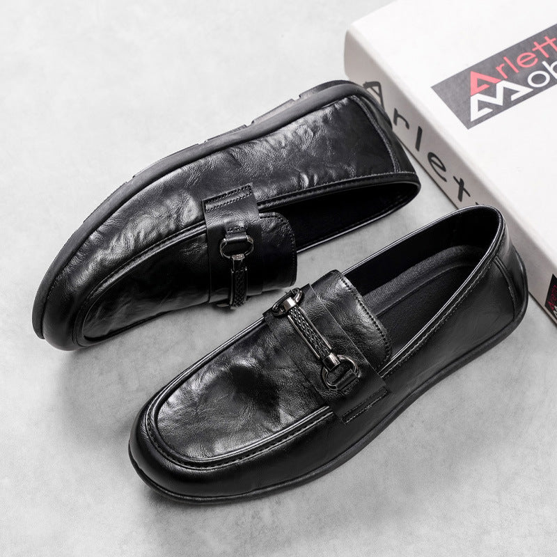 Men's Elegant Moccasins with Fashionable Accents Mune Fashion