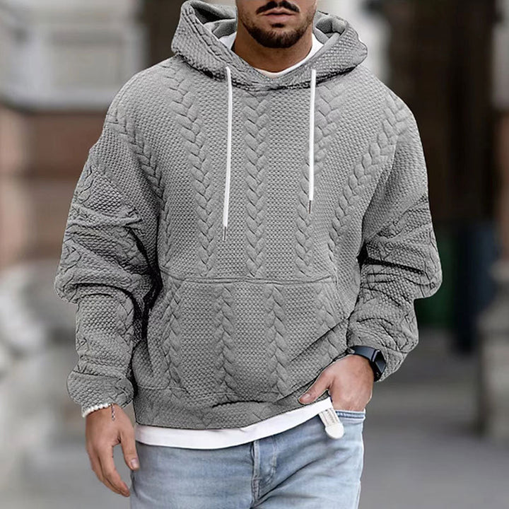 Men's Stylish Chunky Knit Hooded Sweater