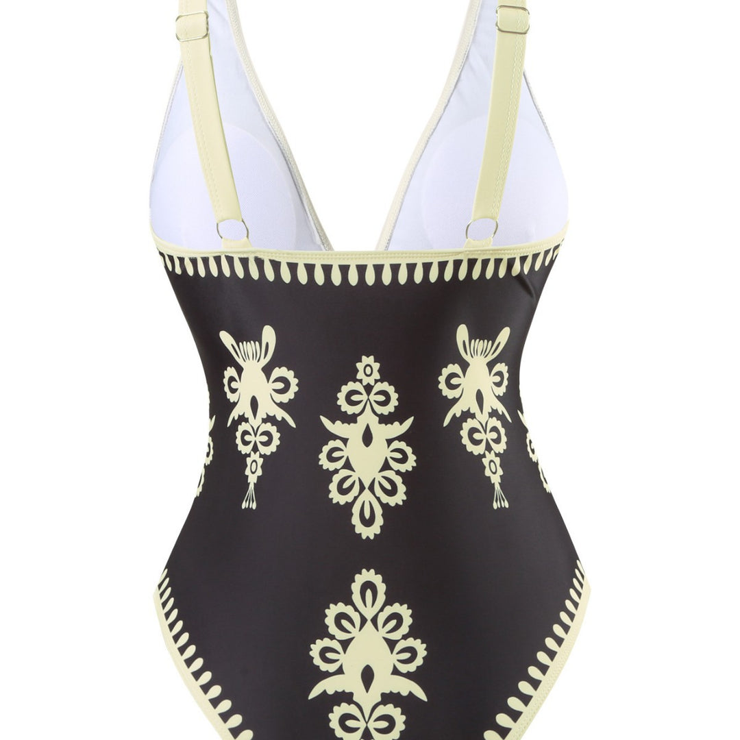 Women’s One-Piece Swimsuit with Elegant Wrap Skirt Mune Fashion
