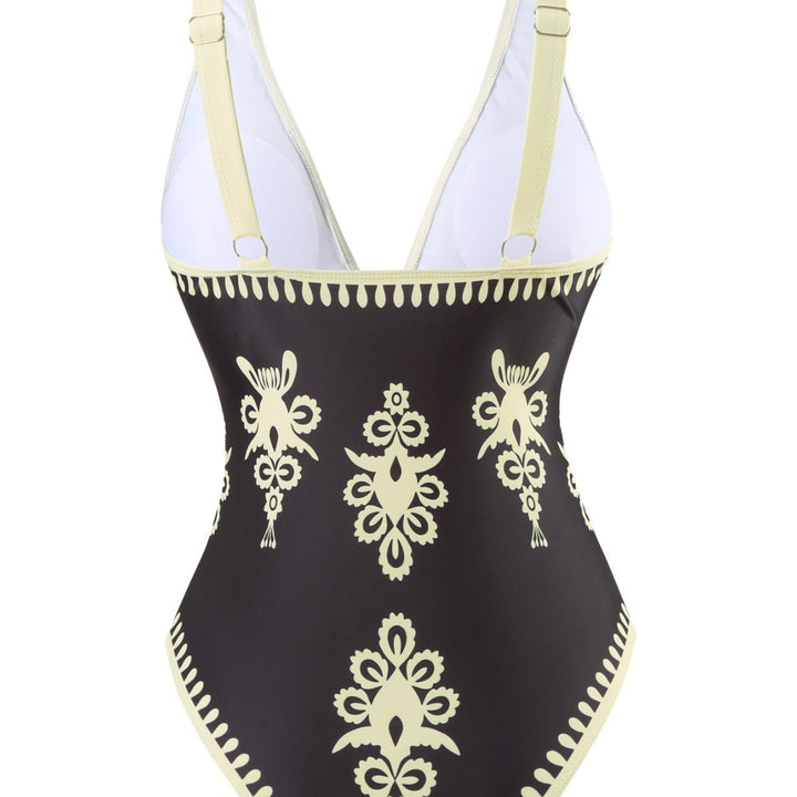 Women’s One-Piece Swimsuit with Elegant Wrap Skirt Mune Fashion