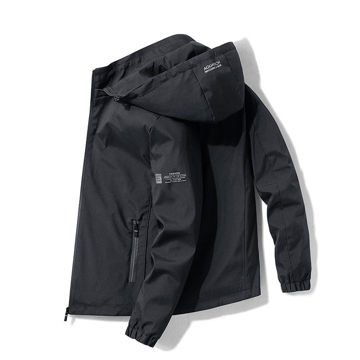 Men's Weatherproof Outdoor Jacket with Adjustable Hood Mune Fashion 1787797862