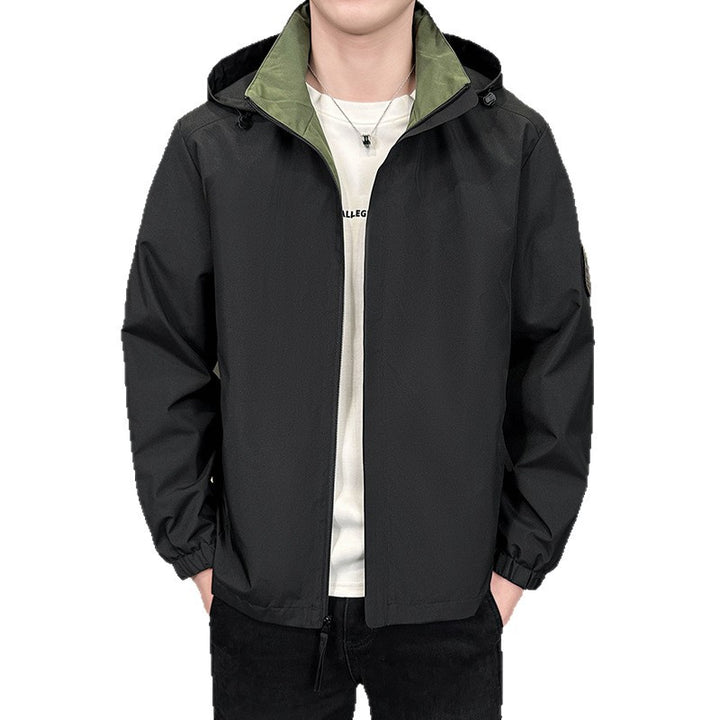 Men's lightweight transition jacket with adjustable hood Mune Fashion