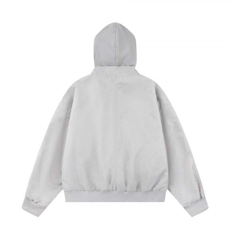 Unisex Oversize Hoodie Blouson Jacket with Ribbed Cuffs and Flap Pockets Mune Fashion