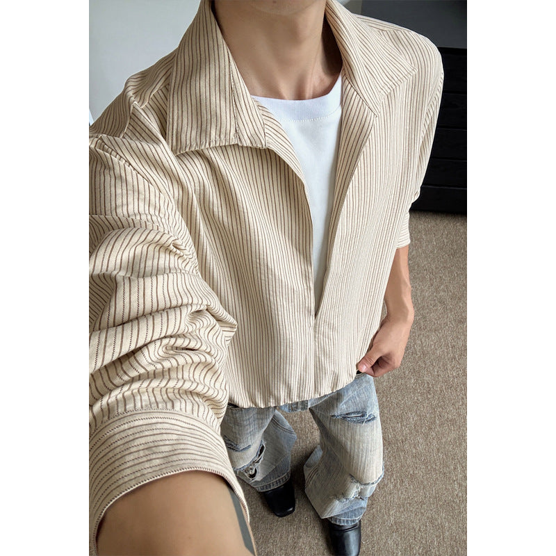 Men's Modern Striped Overshirt Mune Fashion