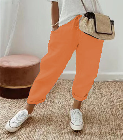 Women's Embroidered Harem Pants with Floral Embroidery Pattern Mune Fashion