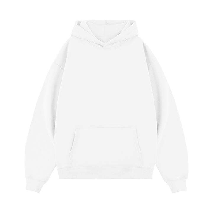 Unisex minimalist oversized hoodie with double hood, dropped shoulder, and wide ribbed hem Mune Fashion