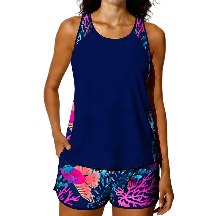 Damen Sportliches Tank-Top mit Shorts Echo Archiv