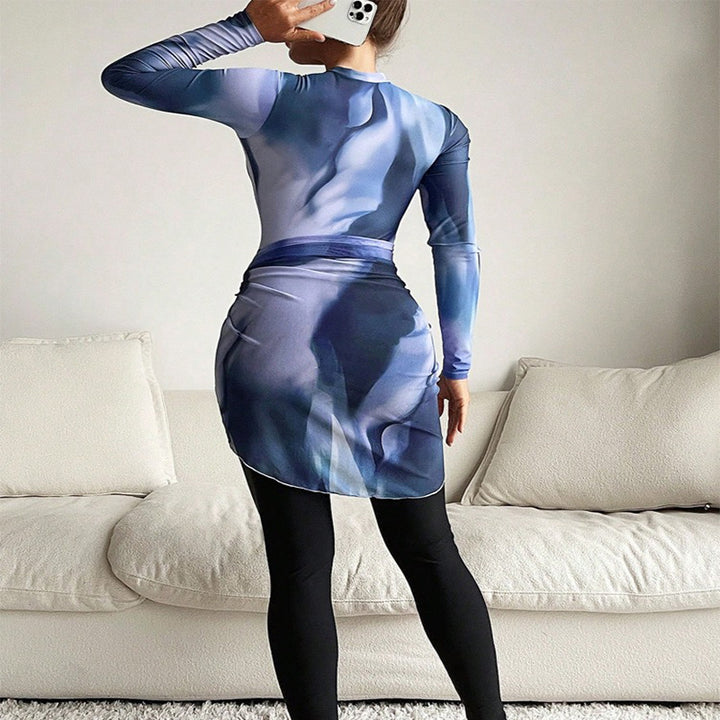 Ladies functional dress with elegant wrap design Mune Fashion